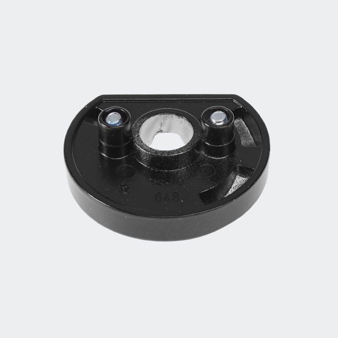 RC Befestigungsrosette RAL9005 (Tiefschwarz) | Links