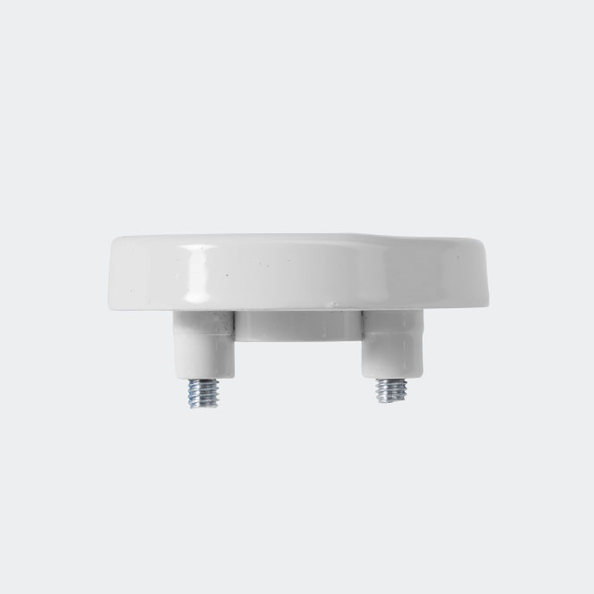 RC Befestigungsrosette RAL9010 (Reinweiß) | Rechts