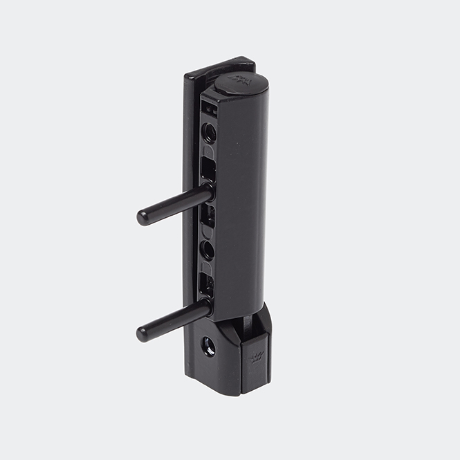 Ecklager aufliegend - Schüco Systembeschlag Schwarz | Rechts