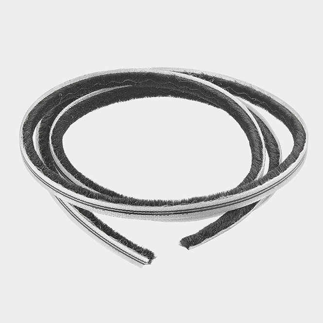 Bürstendichtung 6,5 mm schwarz 