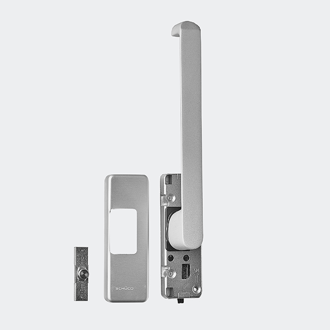 Fenstergriff Silber Look | DIN links