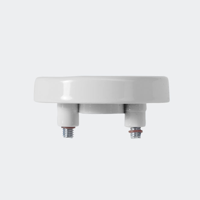 RC Befestigungsrosette RAL9016 (Verkehrsweiß) | Links