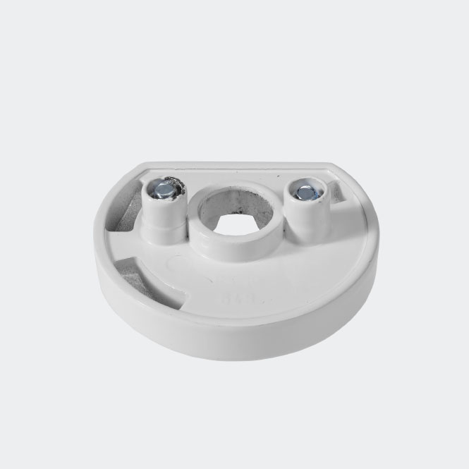 RC Befestigungsrosette RAL9016 (Verkehrsweiß) | Rechts