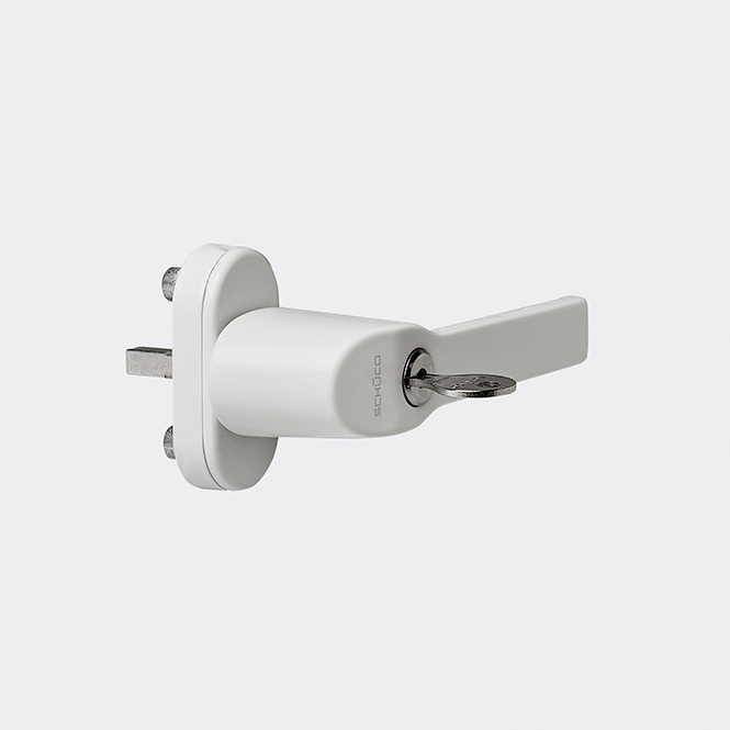 Fenstergriff abschließbar Weiß 