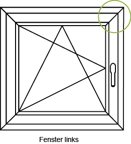 RC-Schließrolle für Eckumlenkung 