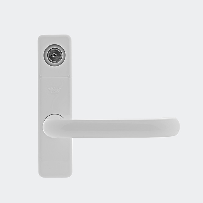 Fenstergriff (Getriebehandhebel) abschließbar, 21457800 Weiß | Rechts