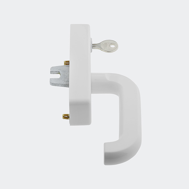 Fenstergriff (Getriebehandhebel) abschließbar, 21457700 Weiß | Links