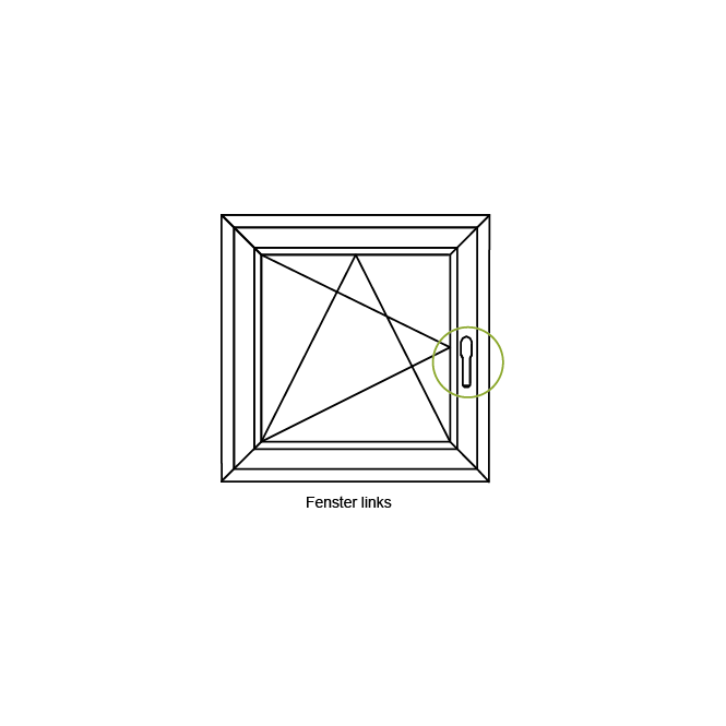 Fenstergriff (Steckgriff), 23423600 Braun