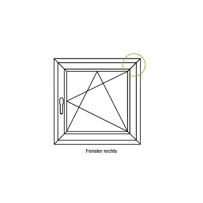 Dreh-Kipp-Schere Systembeschlag Schwarz | 250 mm