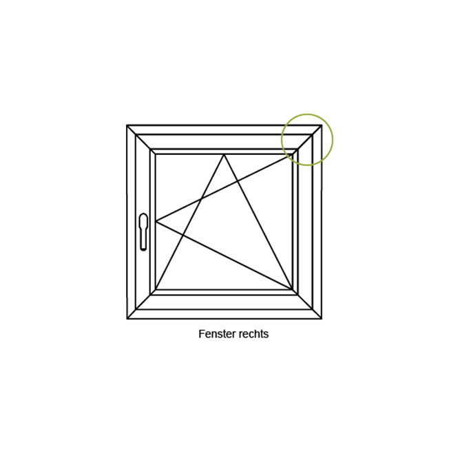 Dreh-Kipp-Schere Systembeschlag Weiß | 400 mm
