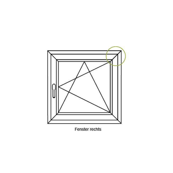 Dreh-Kipp-Schere Systembeschlag Schwarz | 400 mm