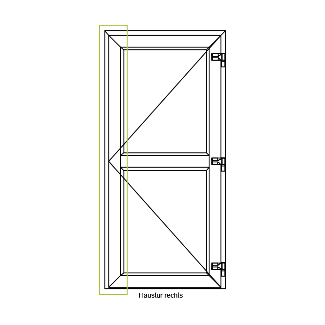 Haustürschloss (Rundbolzen) 