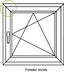 RC-Schließrolle für Eckumlenkung 