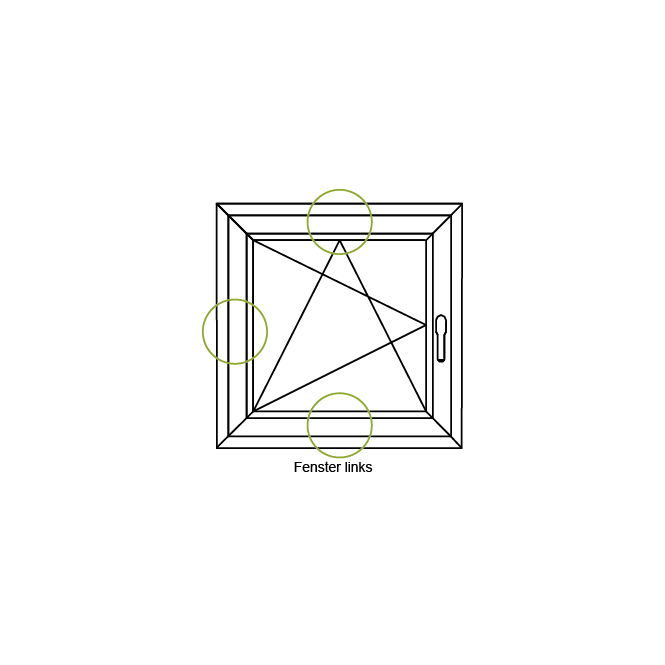 Schließrolle außen liegend