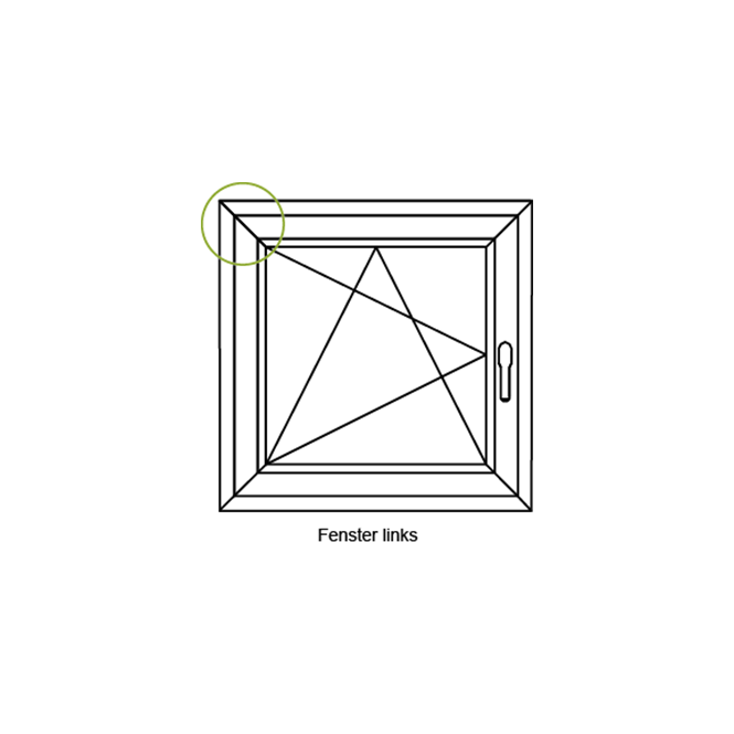 Dreh-Kipp-Schere Systembeschlag Weiß | 400 mm
